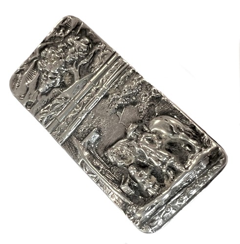 Lot 366 - A continental metalwares double ended vesta case