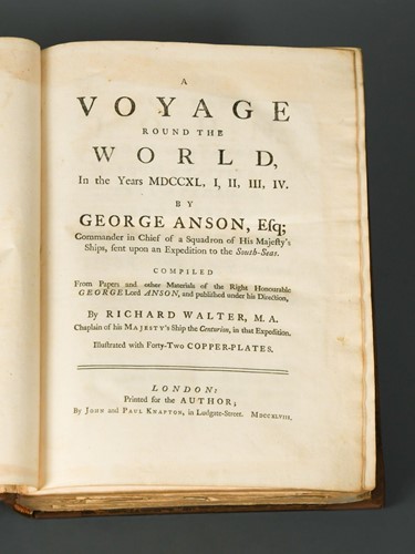 Lot 127 - ANSON (George) A Voyage round the World, in...