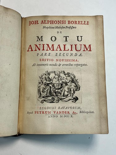 Lot 119 - BORELLI (Giovanni Alfonso) De Motu Animalium,...