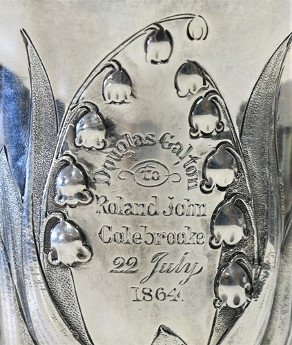 Lot 489 - A Victorian silver wine goblet