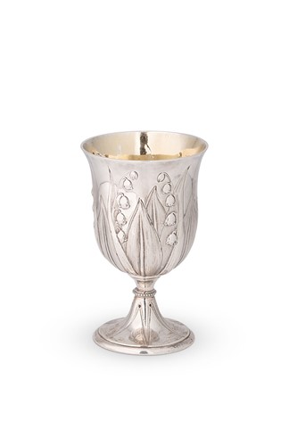 Lot 489 - A Victorian silver wine goblet