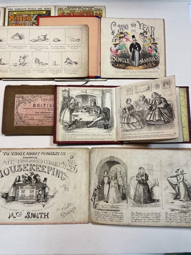 Lot 284 - Illustrated Victorian cartoon booklets. £300 A...