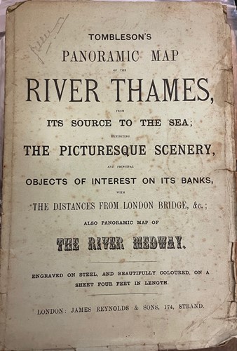 Lot 49 - Post Office Directory Map of London, 1851,...