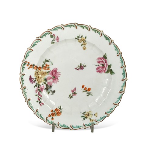 Lot 289 - A Chelsea plate, circa 1765