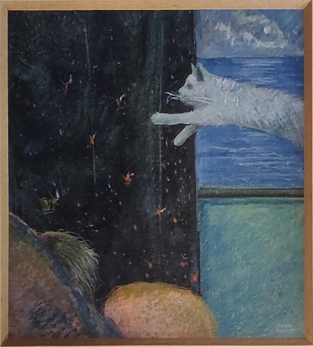 Lot 378 - David Cooke, Jumping for Joy, 1987, gouache, 7...
