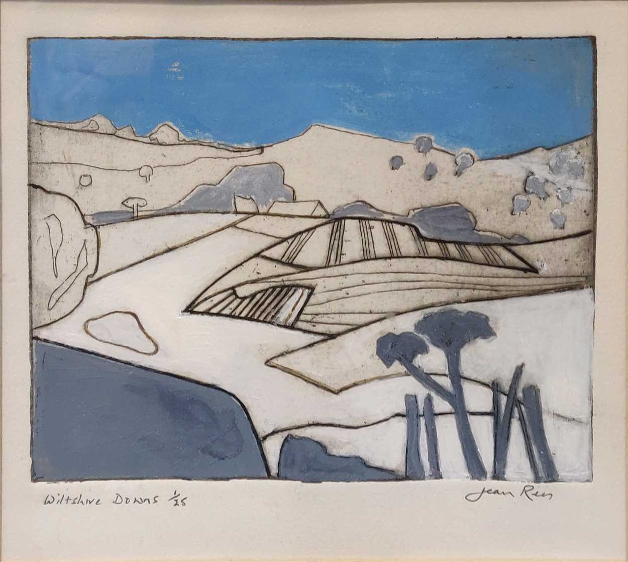Lot 256 - Jean Rees (1914-2004), Wiltshire Downs,