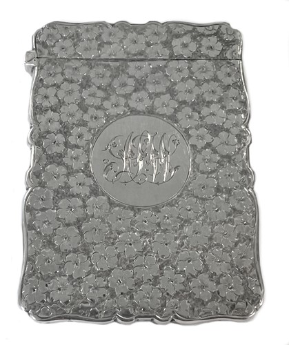 Lot 389 - A Victorian silver card case