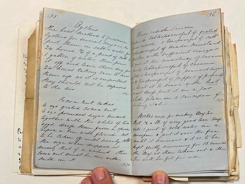 Lot 323 - A family recipe book circa 1860 and later, 8vo,...