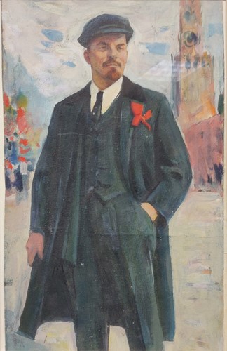 Lot 261 - Vladimir Simashkevic, portrait study of Lenin,...