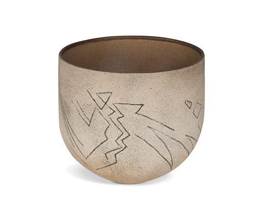 Lot 93 - Jonathan Middlemiss (1949-), a rounded stoneware form
