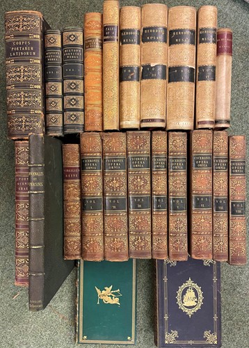 Lot 197 - Bindings including classical texts. RAIKES...