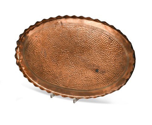 Lot 153 - Attributed to John Pearson, an Arts & Crafts copper tray