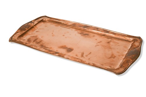 Lot 152 - A Keswick School of Industrial Art copper tray by Matthew Armstrong, circa 1910