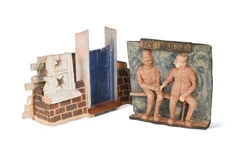 Lot 98 - Patricia Wilson, (Contemporary) two studio pottery groups