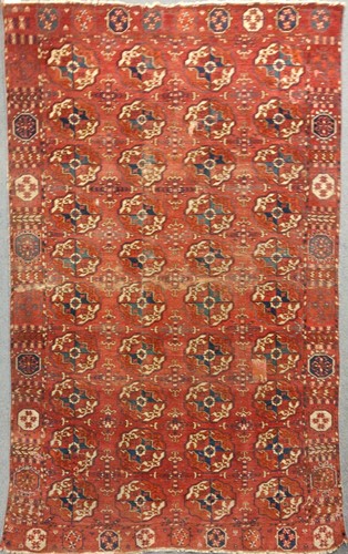 Lot 10 - A late 19th century Tekke Turkman 220 x 163cm...