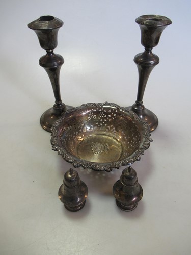 Lot 232 - A silver pierced bowl, the interior with the...