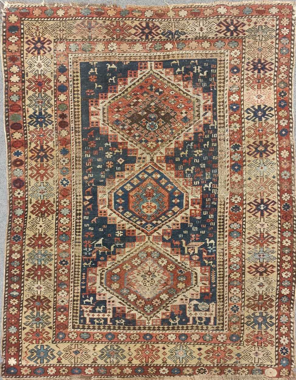 Lot 19 - A late 19th century shirvan rug 132 x 107cm