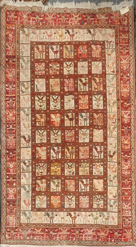 Lot 35 - A Verneh silk soumak carpet, 294 x 191cm