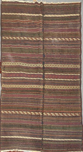 Lot 41 - A flat weave Afghan carpet/ blanket, 272 x 157cm