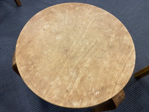 Lot 255 - Alvar Aalto (1898-1976), a pair of model 60 stacking stools