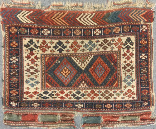 Lot 50 - Early 20th century Jaf Kurd bagface, 100 x 87cm