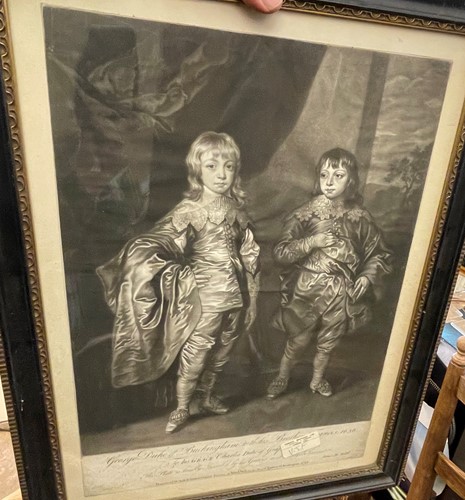 Lot 21 - A group of seven 18th century mezzotint...