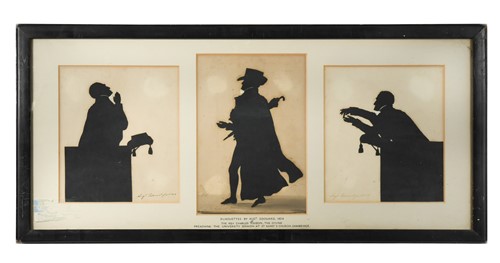 Lot 334 - Auguste Edouart (1789-1861) Three silhouette...