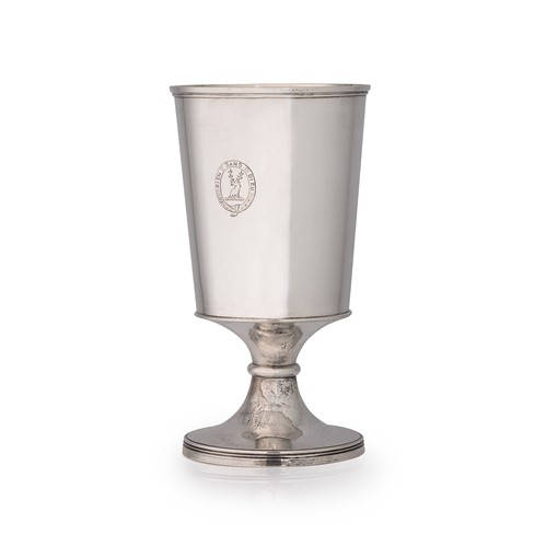 Lot 478 - A George III silver oversized goblet