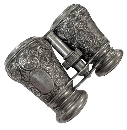 Lot 417 - A pair of Victorian silver horse racing binoculars