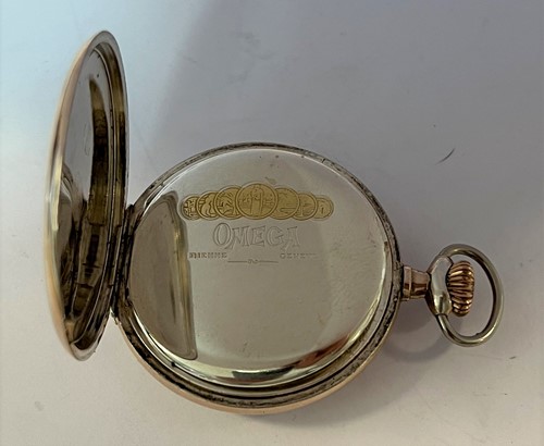 Lot 265 - Omega - A Swiss silver open faced pocket watch