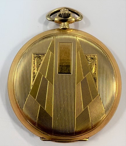 Lot 301 - Altona - A Swiss 18ct gold full hunter pocket watch