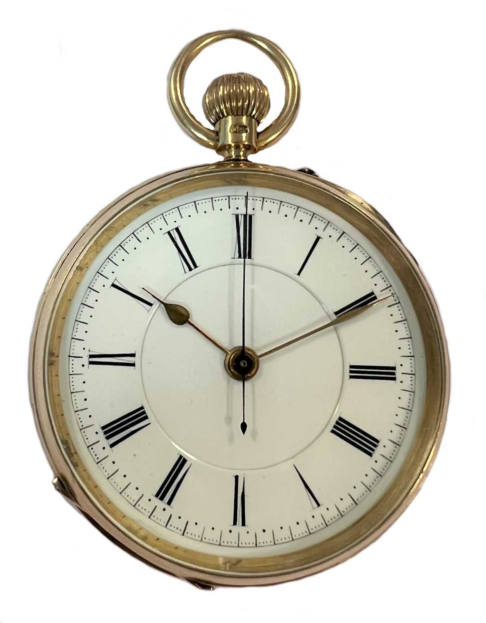 Lot 315 - John Hawley, London - An 18ct gold open faced chronograph pocket watch