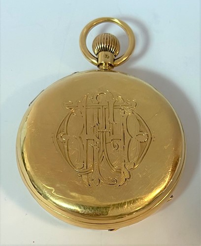 Lot 315 - John Hawley, London - An 18ct gold open faced chronograph pocket watch