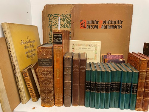 Lot 389 - Literature and bindings, mainly German and...