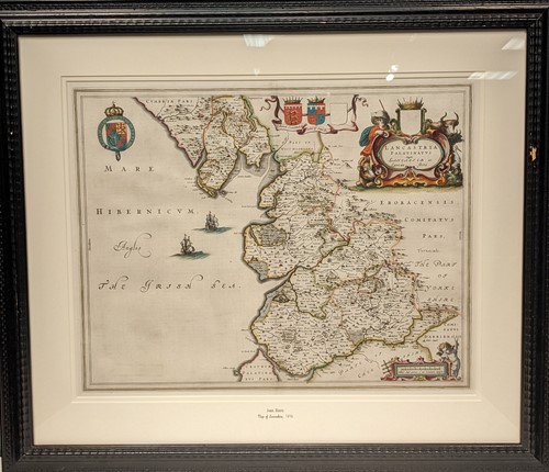 Lot 48 - Joan Blaeu Lancastria Palatinatus, engraved...