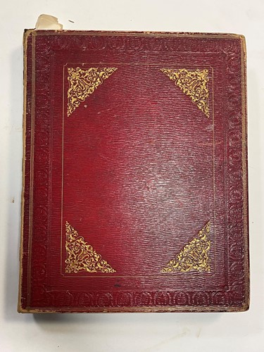 Lot 361 - A 19th Century red morocco album dated 1831,...