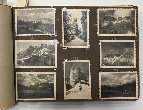 Lot 340 - A photograph album inscribed ‘Weihnacten 1929’,...