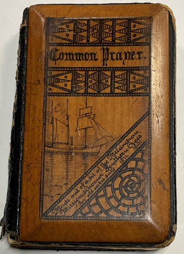 Lot 341 - A Sailor’s Penwork Prayer Book. The Book of...