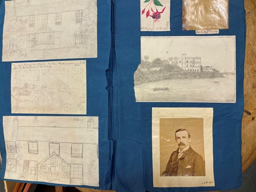 Lot 342 - Two albums of cartes-de-visite and other...