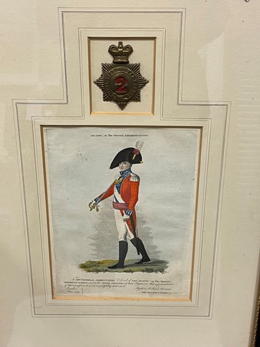 Lot 343 - A late 18th century coloured engraving of a...