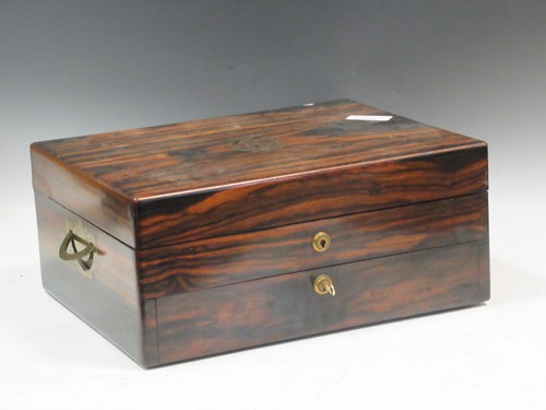 Lot 96 - A 19th Century Rosewood and brass inlaided...