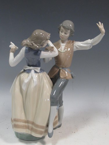 Lot 68 - A large Lladro model of the two dancers, 30cm...