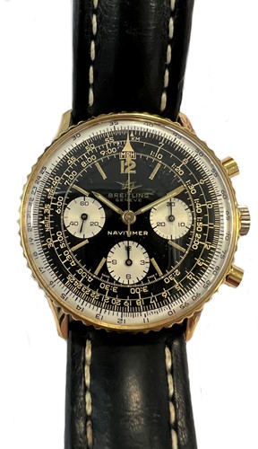 Lot 332 - Breitling - A gold plated on steel 'Navitimer' wristwatch