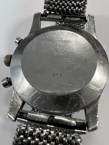 Lot 334 - Breitling - A steel 'Navitimer' wristwatch