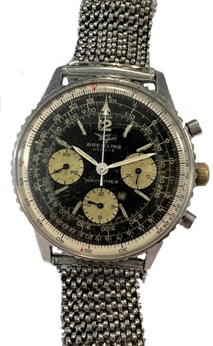 Lot 334 - Breitling - A steel 'Navitimer' wristwatch