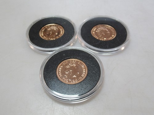 Lot 208 - Three full sovereigns all dated 2019 (3)