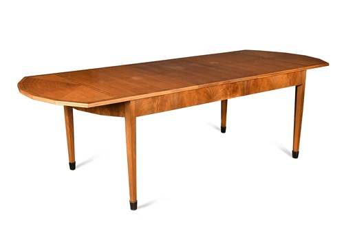 Lot 241 - A Heal's Art Deco inlaid walnut extending dining table, circa 1925