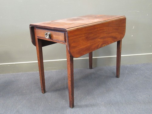 Lot 380 - A mahogany Pembroke table, with associated...