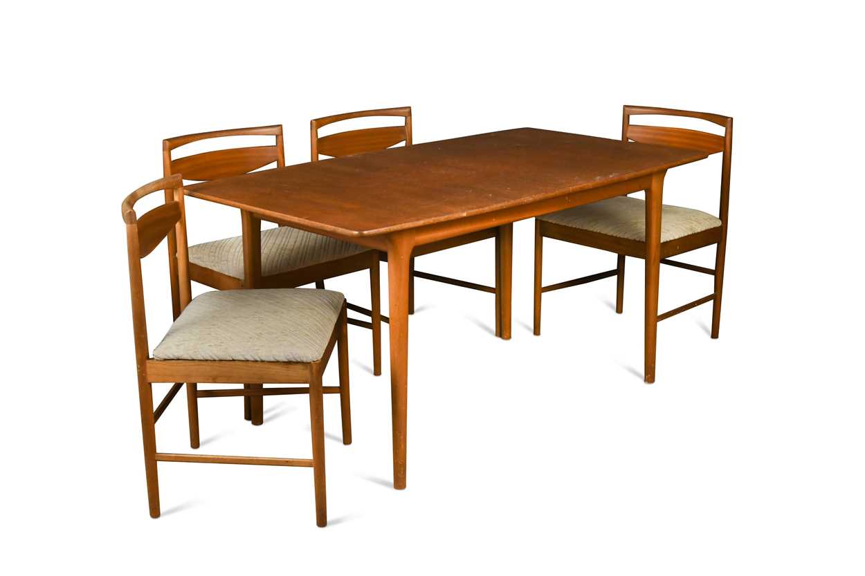 Lot 293 - Tom Robertson for A.H. McIntosh & Co., Kirkcaldy, a mid-Century teak dining table and six chairs