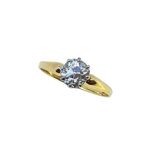 Lot 191 - A diamond solitaire ring